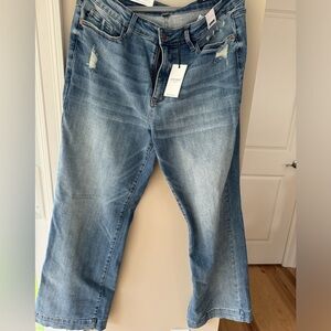 NWT Judy Blue 18W High Waisted Wide Leg Jeans
